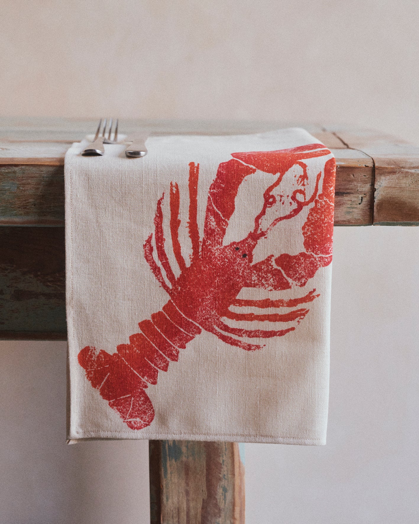 Set of Four Lobster Napkins