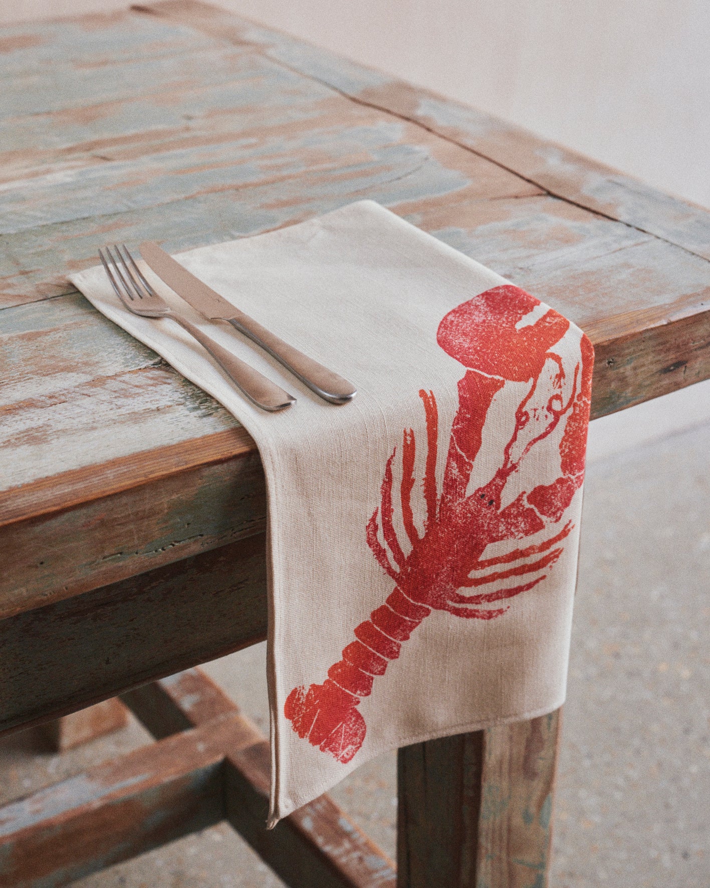 Set of Four Lobster Napkins