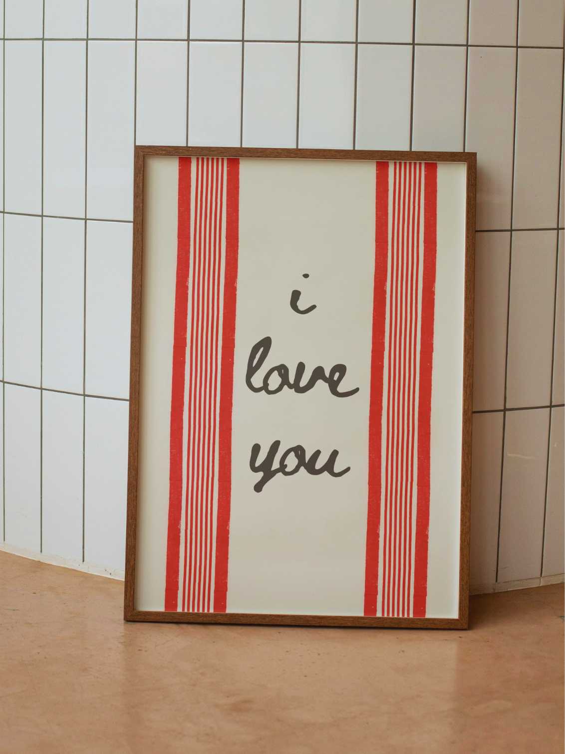 i love you print