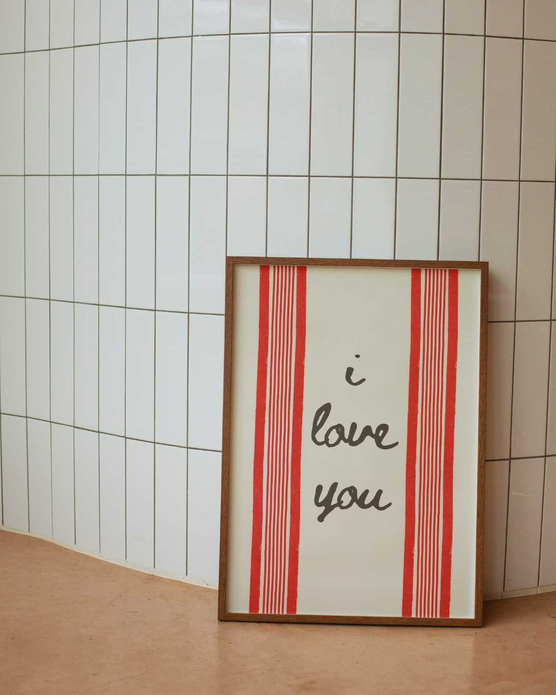 i love you print