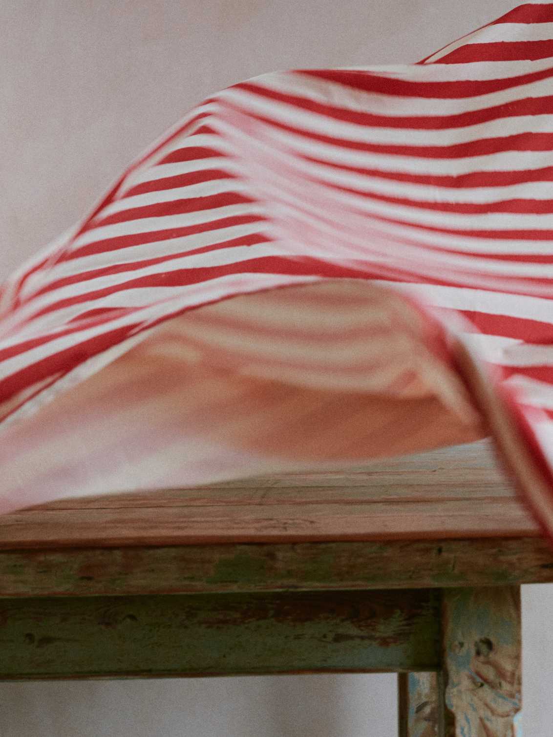 Red Stripe Tablecloth