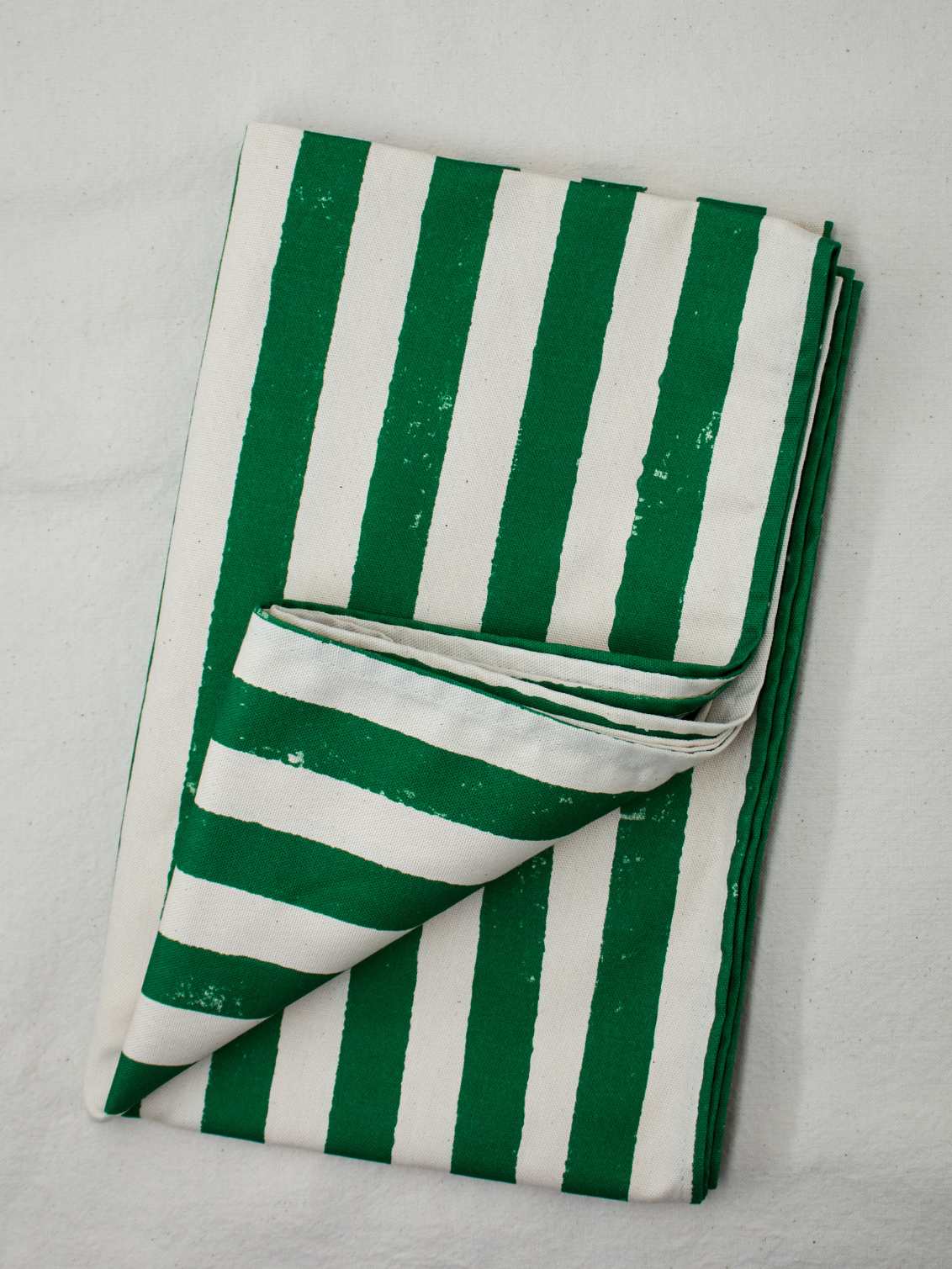 Green Stripe Table Runner