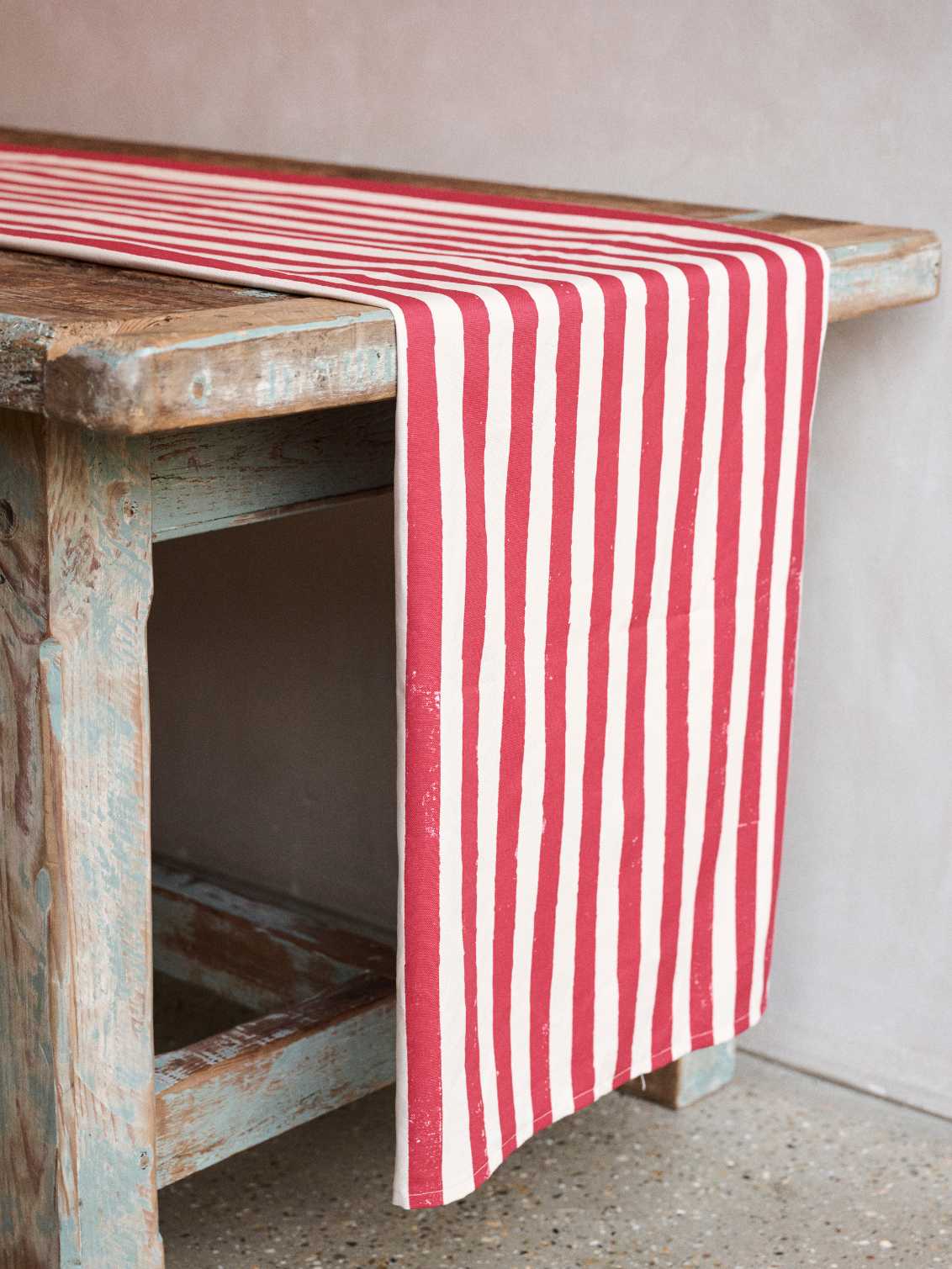 Red Stripe Table Runner