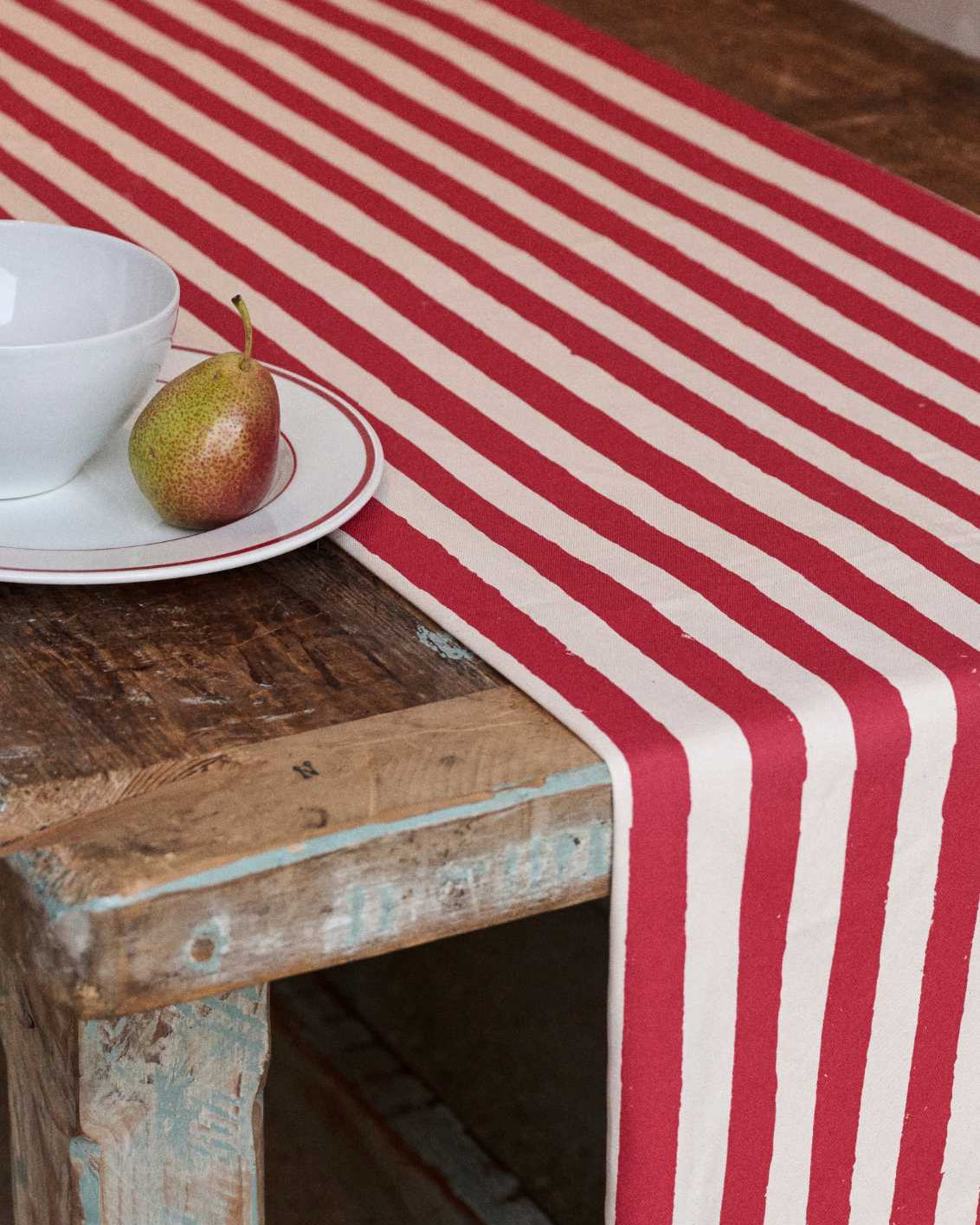 Red Stripe Table Runner