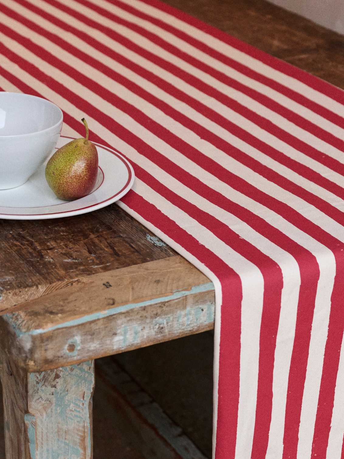Red Stripe Table Runner