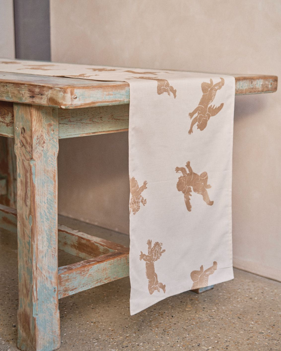 Gold Cherub Table Runner