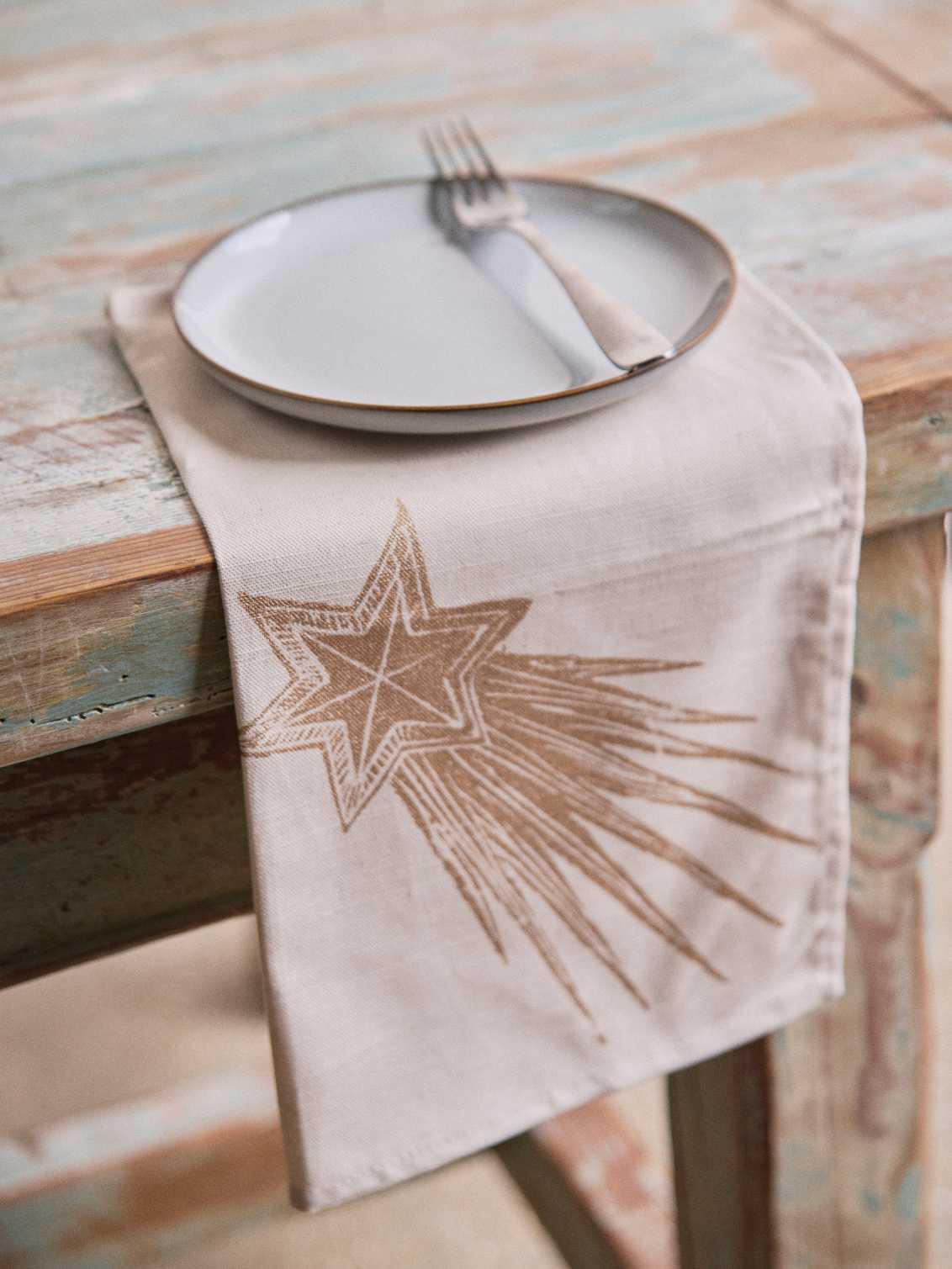 Gold Star Napkin (Set Of Four)