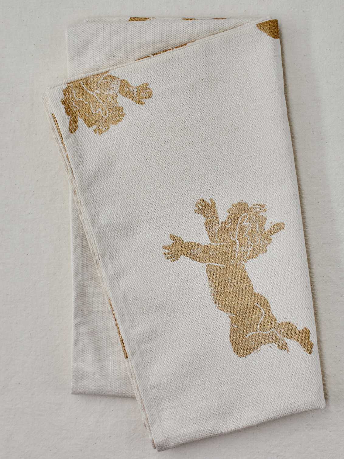 Gold Cherub Table Runner