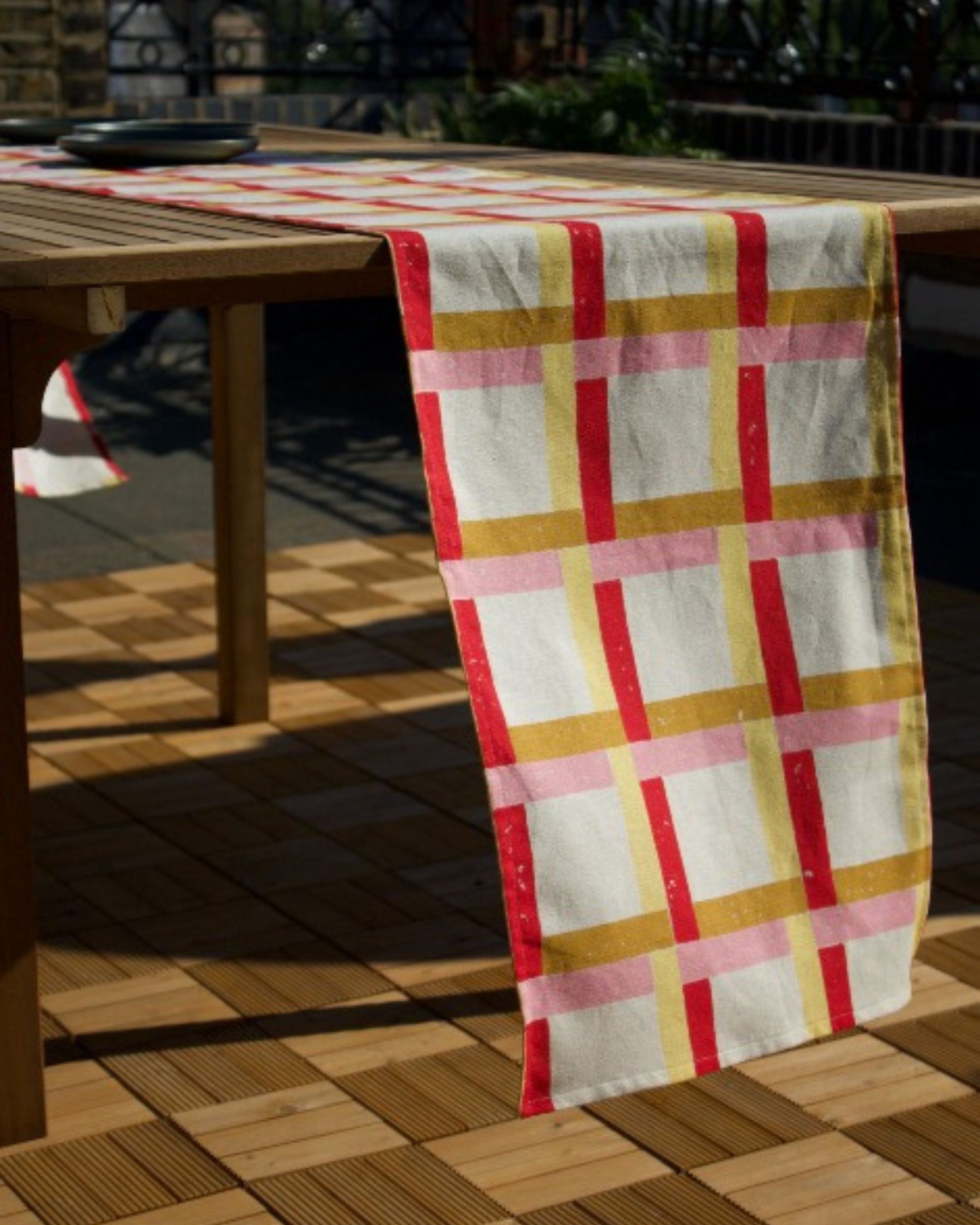 Battenberg Table Runner