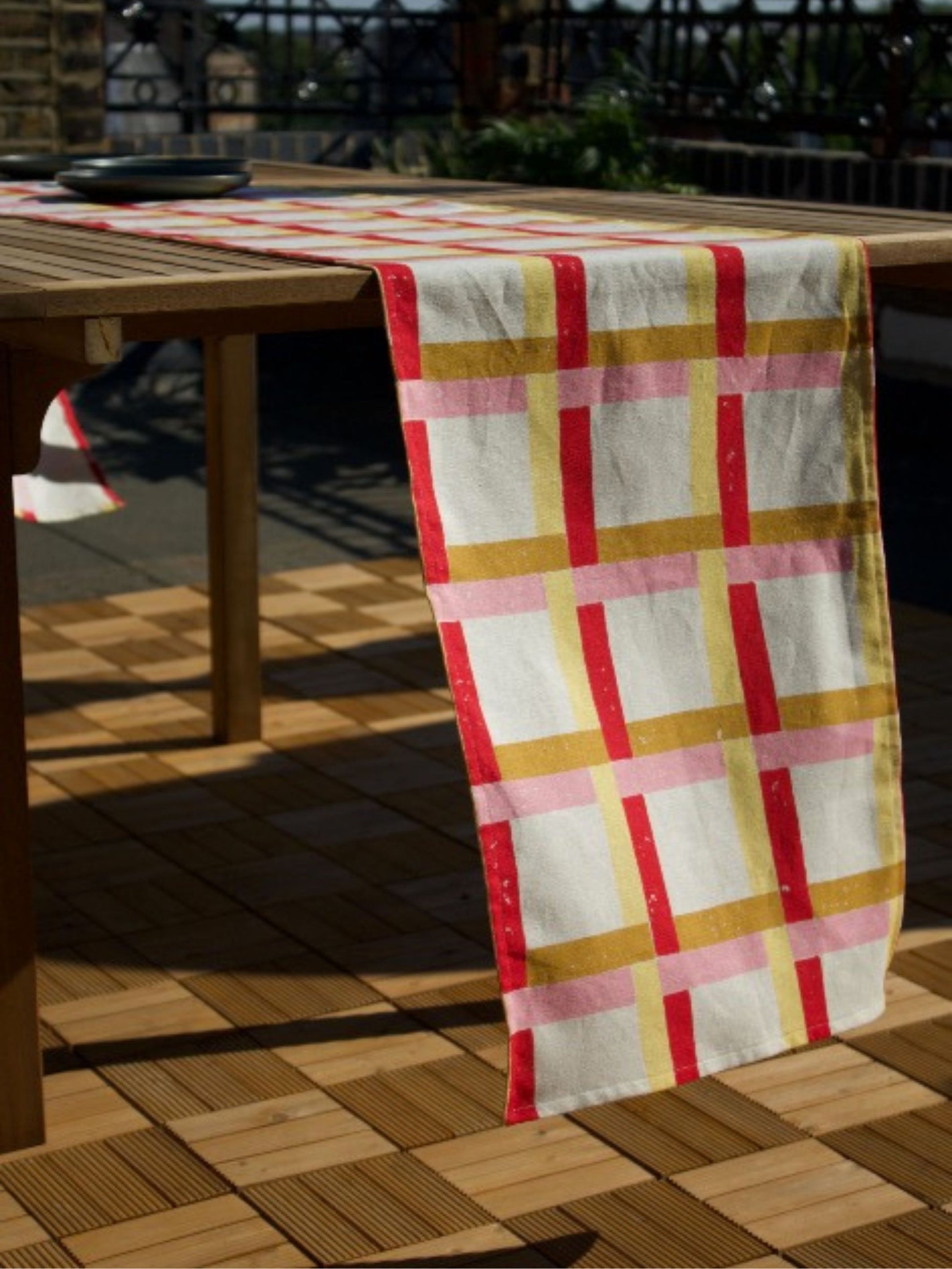 Battenberg Table Runner
