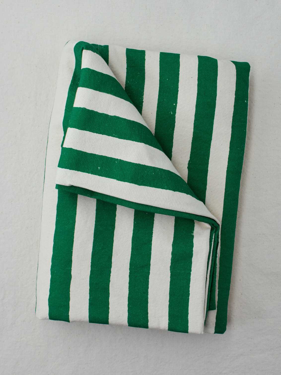 Green Stripe Tablecloth